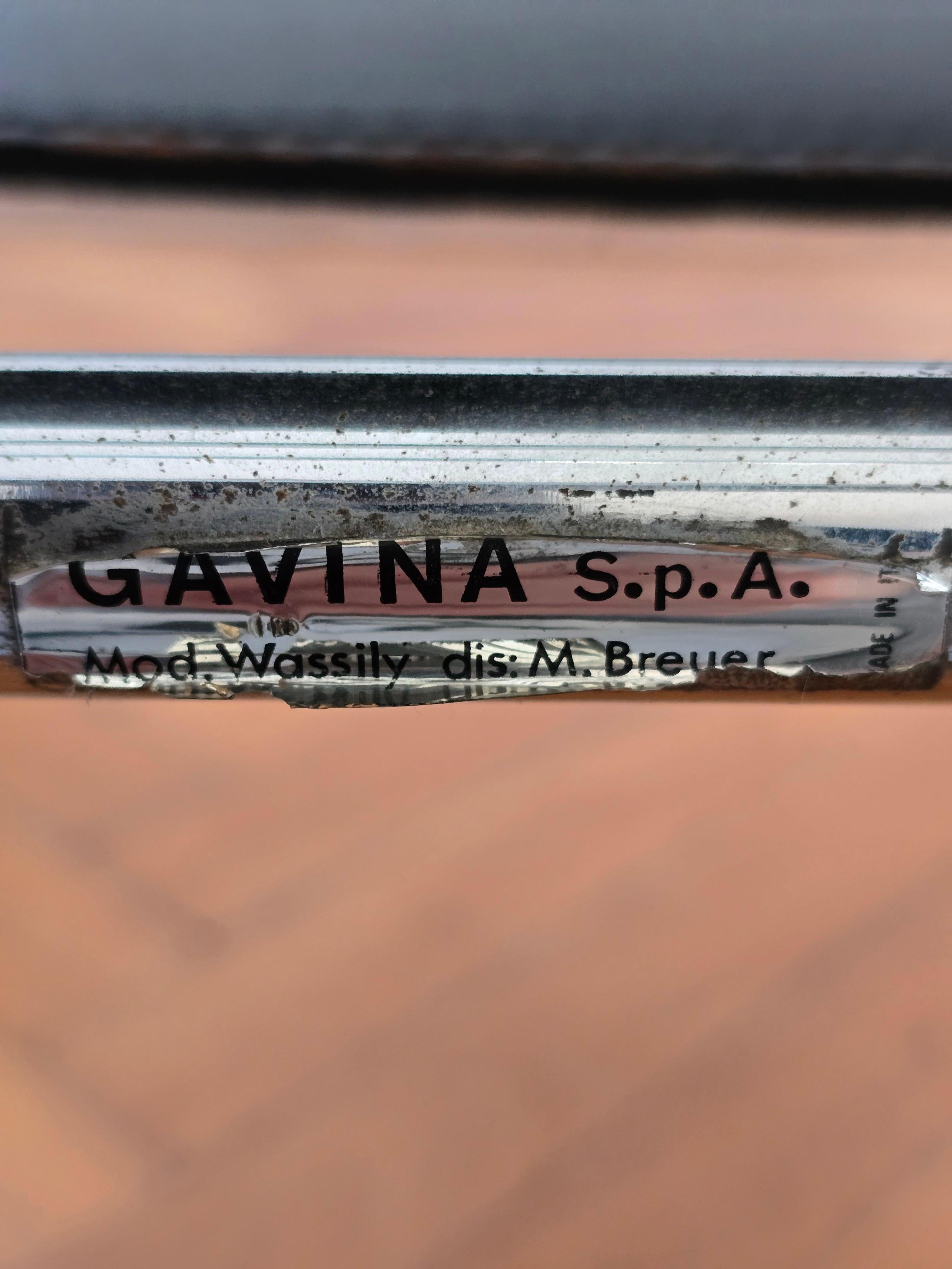 60er Jahre Wassily Stuhl von Marcel Breuer für Gavina (Original) im Angebot 9