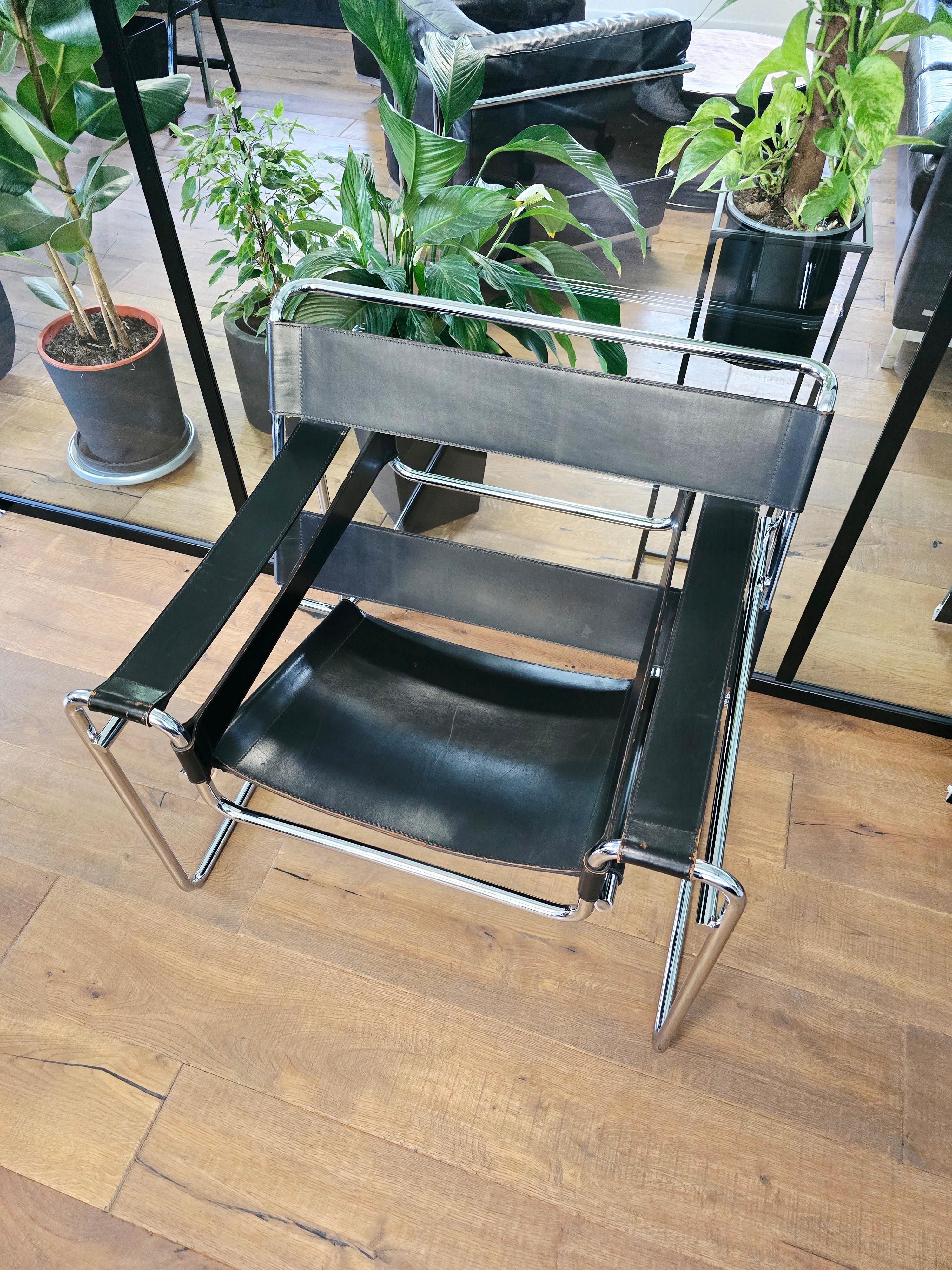 60er Jahre Wassily Stuhl von Marcel Breuer für Gavina (Original) (Moderne der Mitte des Jahrhunderts) im Angebot