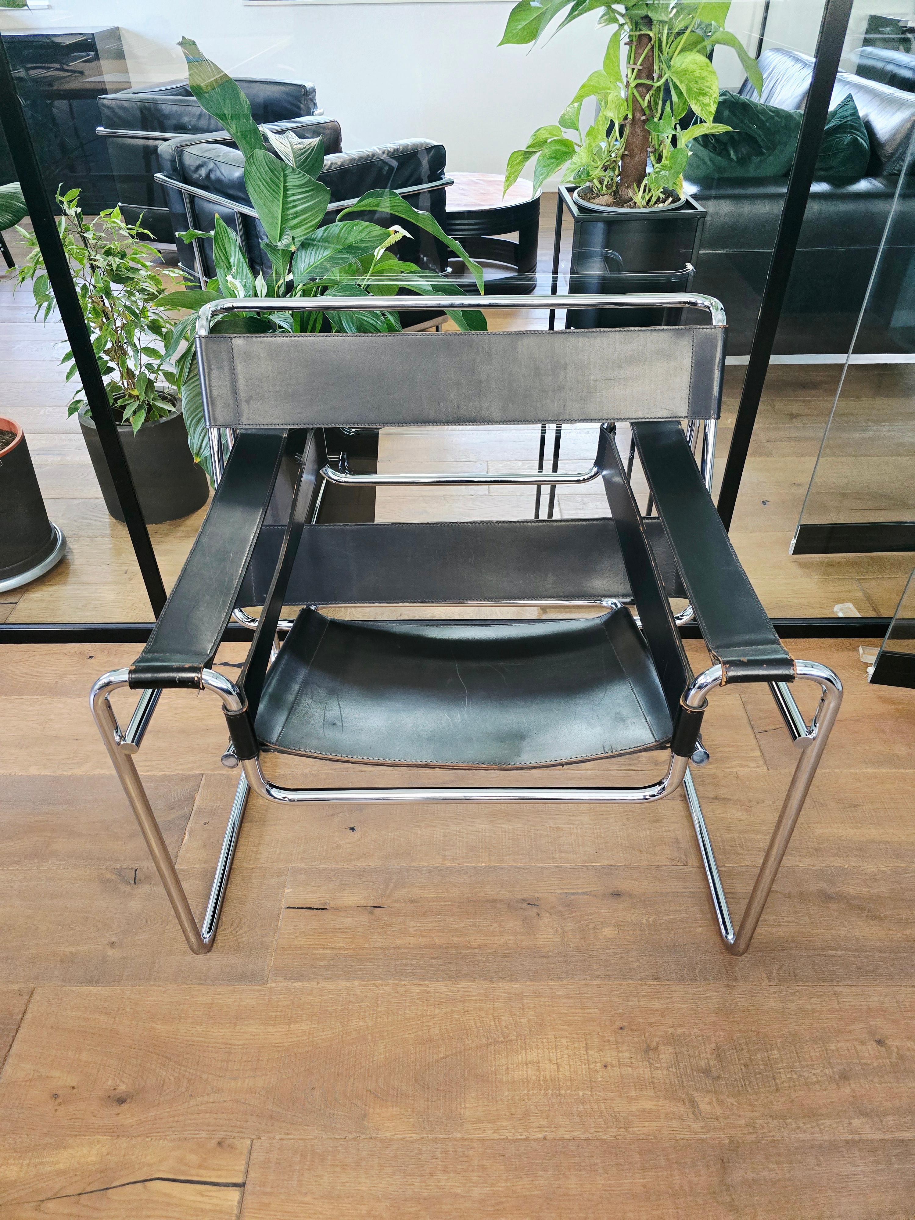 60er Jahre Wassily Stuhl von Marcel Breuer für Gavina (Original) (Mitte des 20. Jahrhunderts) im Angebot