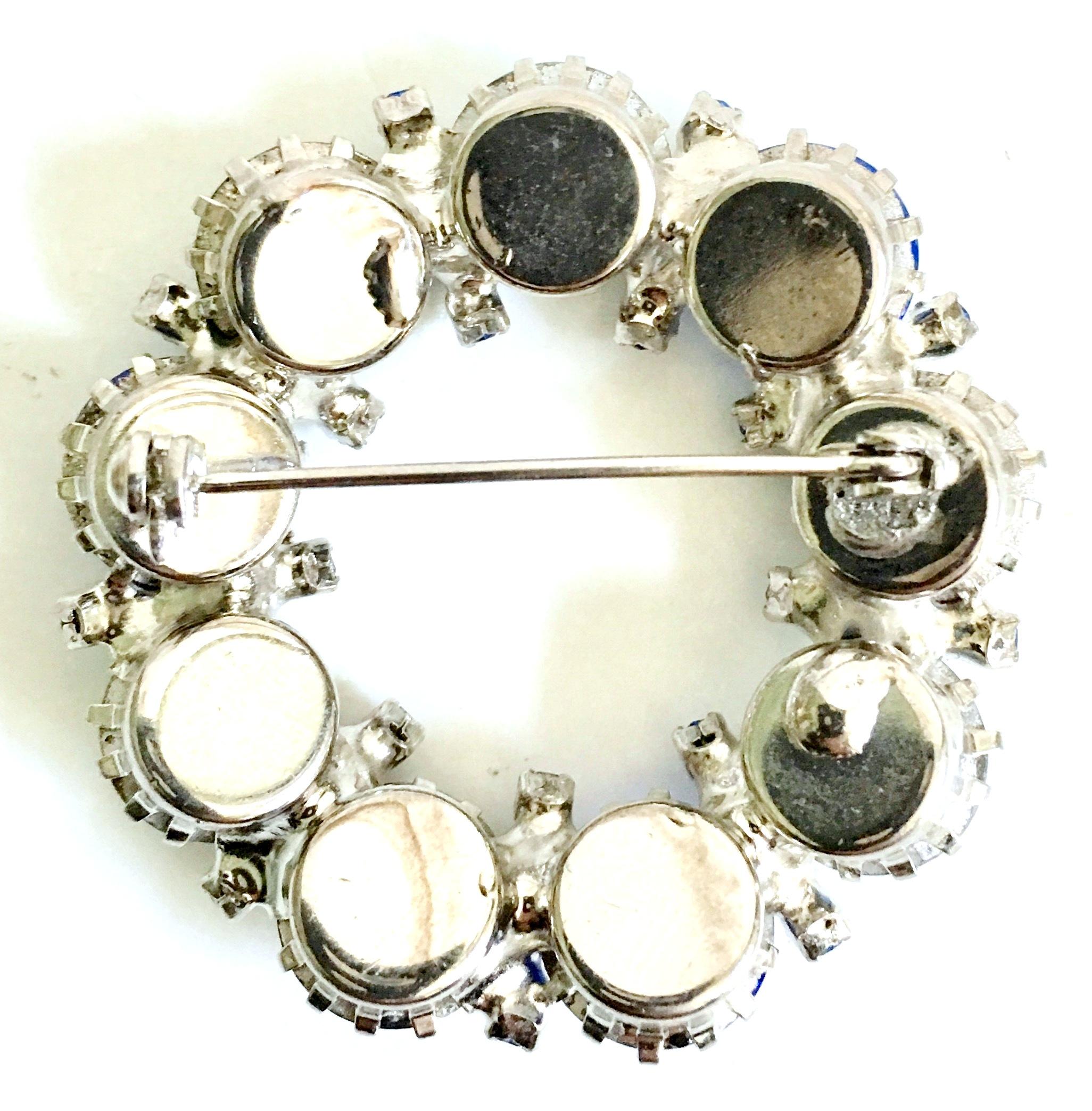 60'S Weiss Style Silver & Swarovski Crystal Brooch & Earrings Set/3 For Sale 8