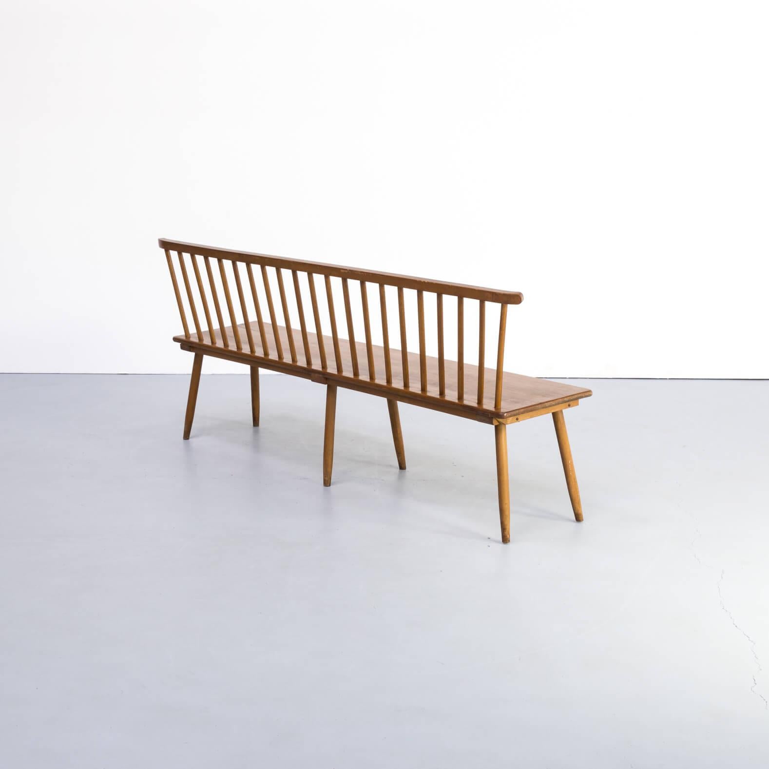 Mid-20th Century 1960s wooden Bench for Bund For Sale