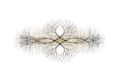 60"x28" Metal Wall Sculpture in Brass, Stainless, and Bronze #663. Available Now