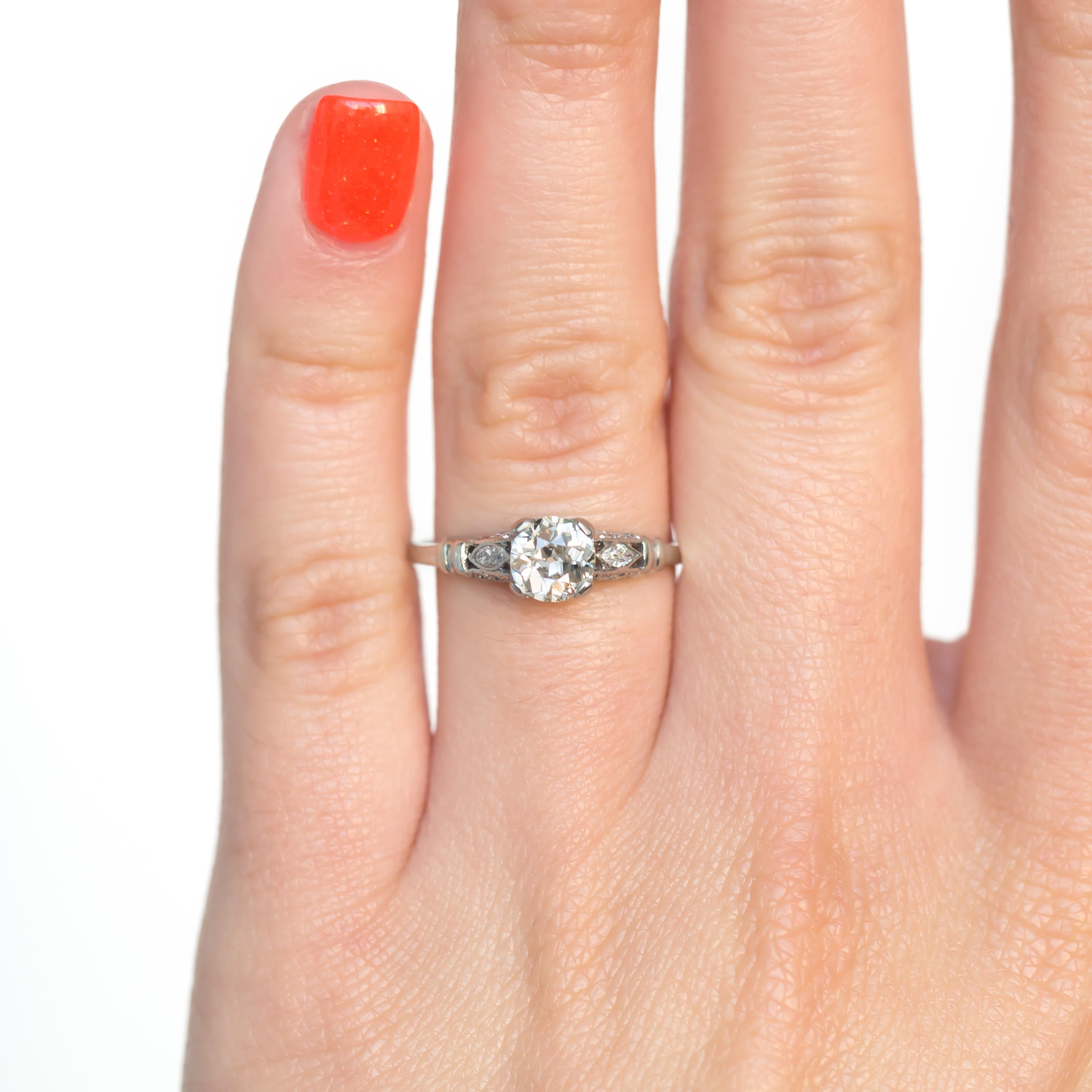 0,61 Karat Diamant-Verlobungsring Damen im Angebot