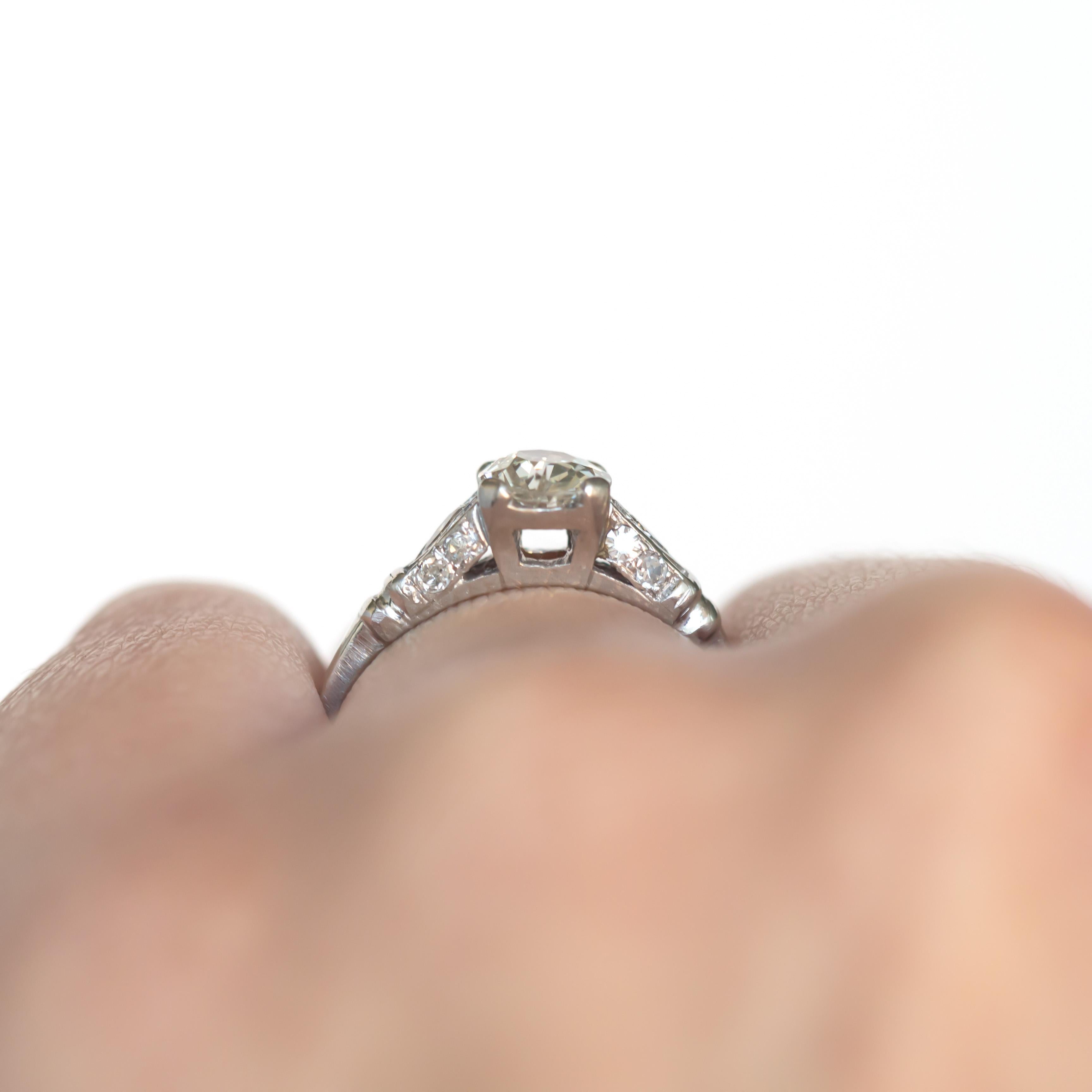 0,61 Karat Diamant-Verlobungsring im Angebot 2