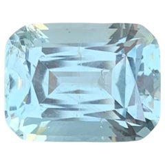 6.10 Carat Natural Loose Aquamarine Cushion Shape Gemstone