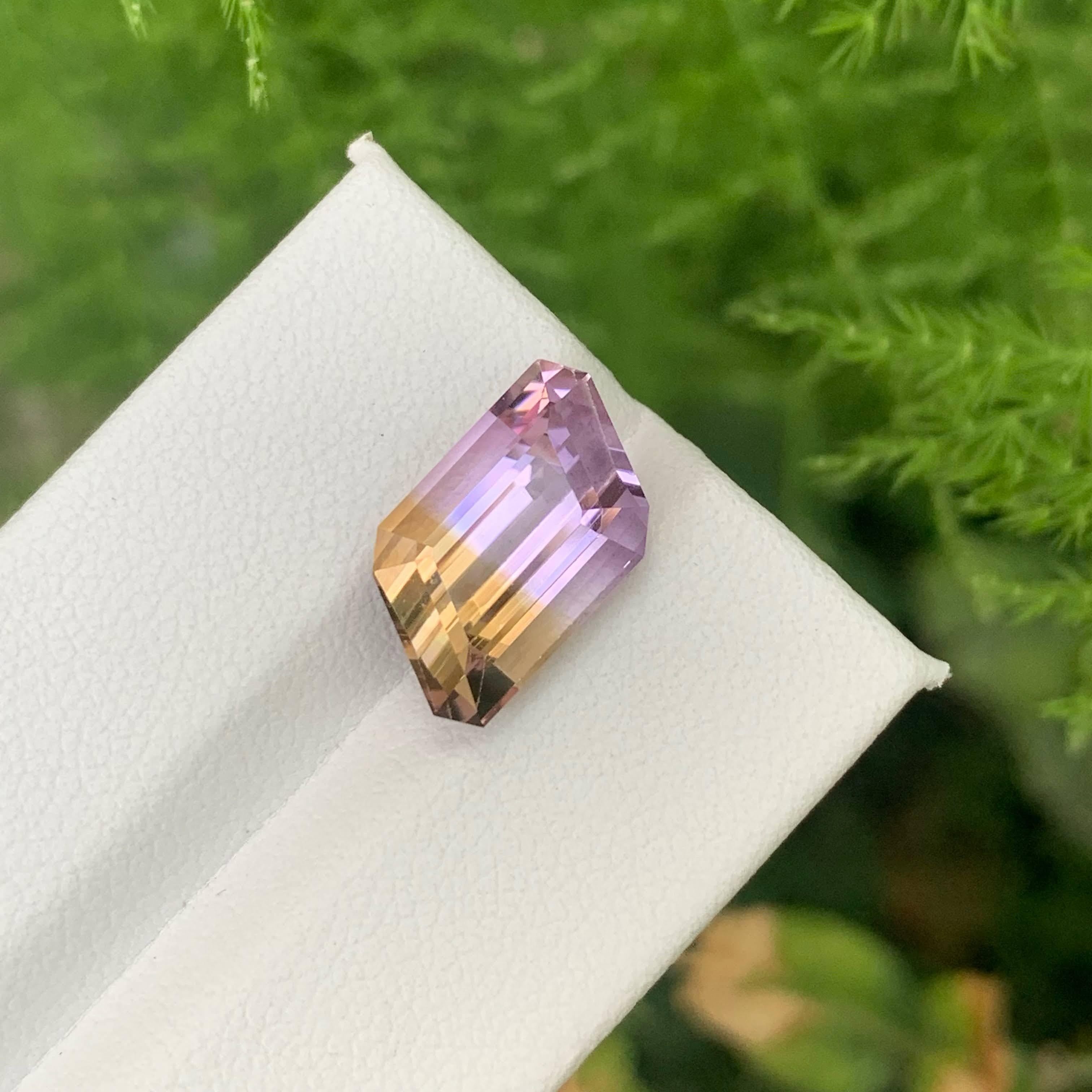 6,10 Karat Natürliche Lose Bi Color Exquisite Fancy Cut Ametrine Bolivianischer Edelstein (Moderne) im Angebot