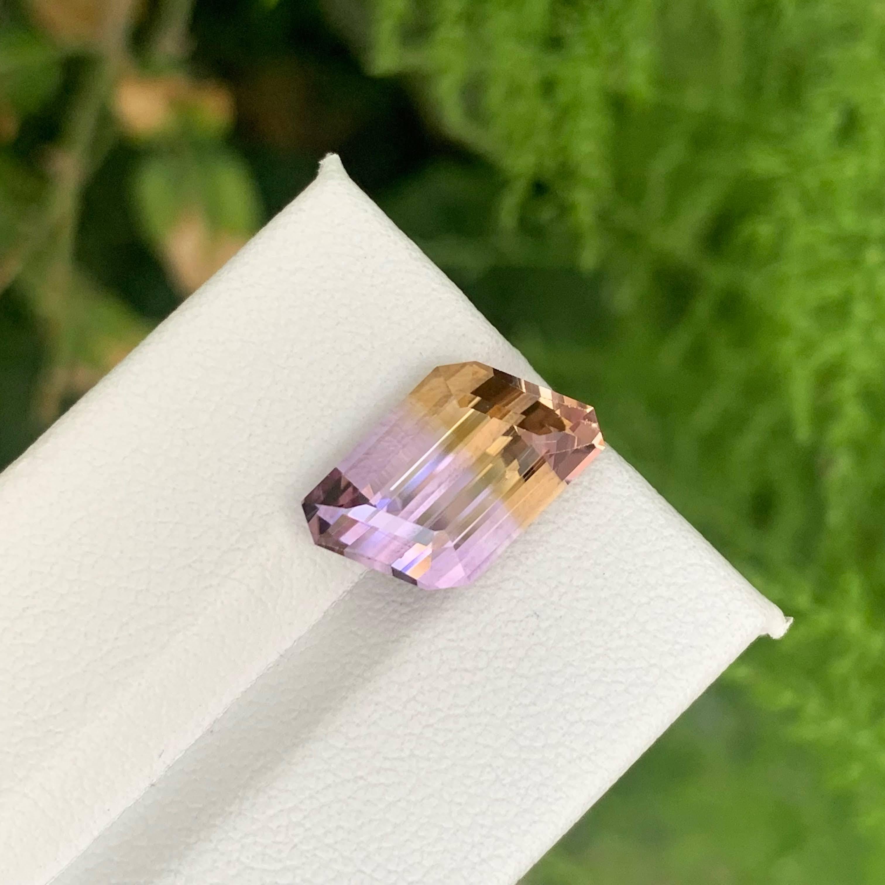 6,10 Karat Natürliche Lose Bi Color Exquisite Fancy Cut Ametrine Bolivianischer Edelstein (Gemischter Schliff) im Angebot