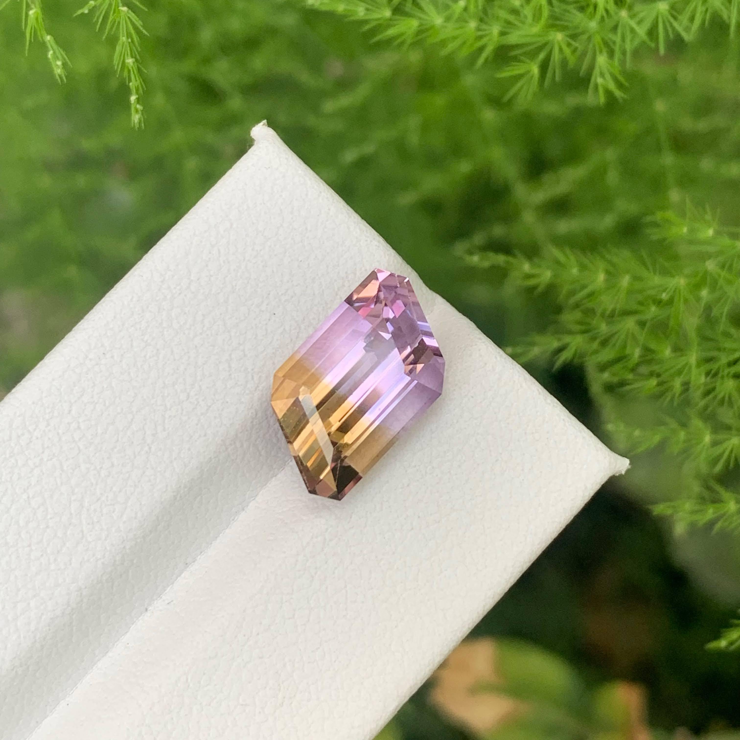 6,10 Karat Natürliche Lose Bi Color Exquisite Fancy Cut Ametrine Bolivianischer Edelstein für Damen oder Herren im Angebot