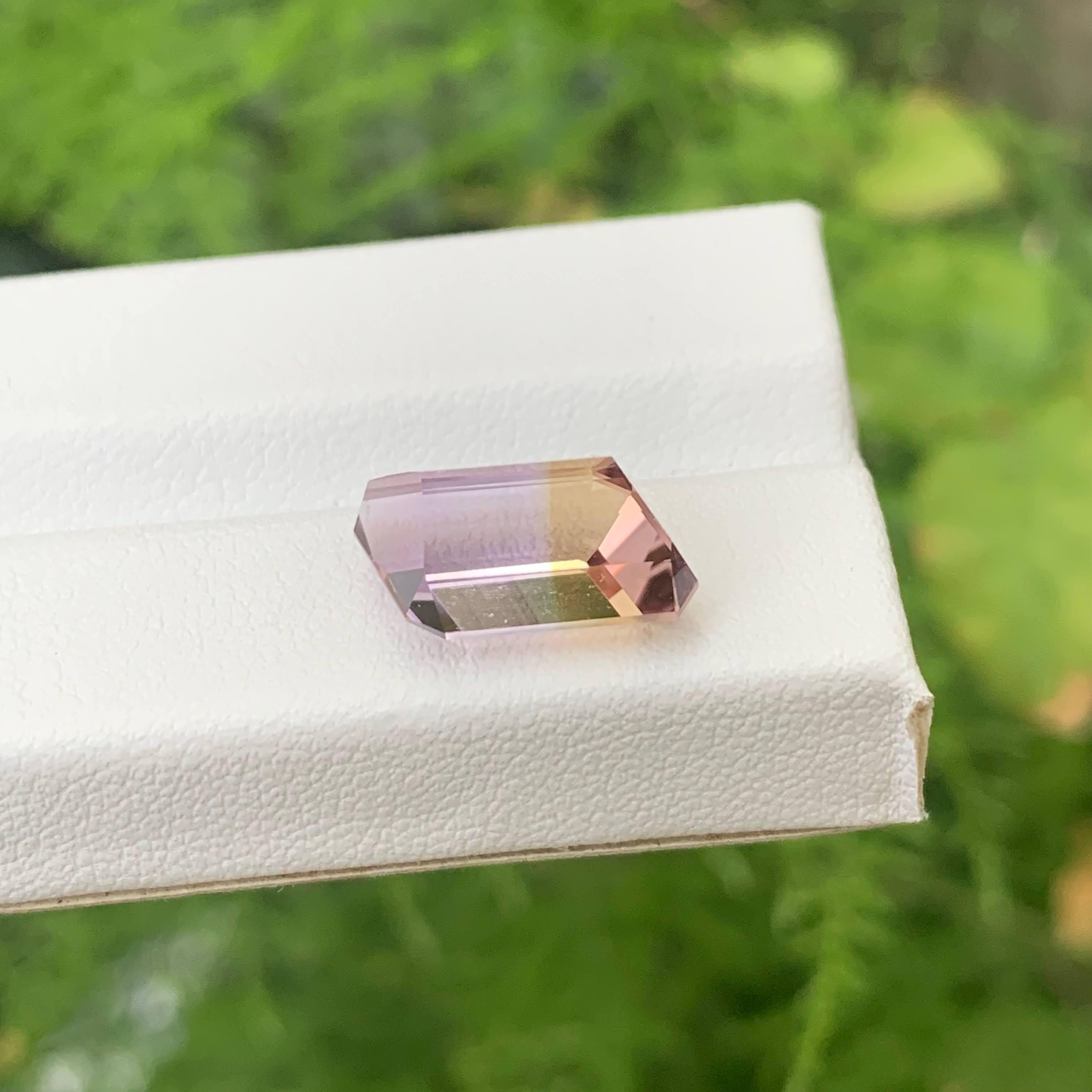 6,10 Karat Natürliche Lose Bi Color Exquisite Fancy Cut Ametrine Bolivianischer Edelstein im Angebot 1