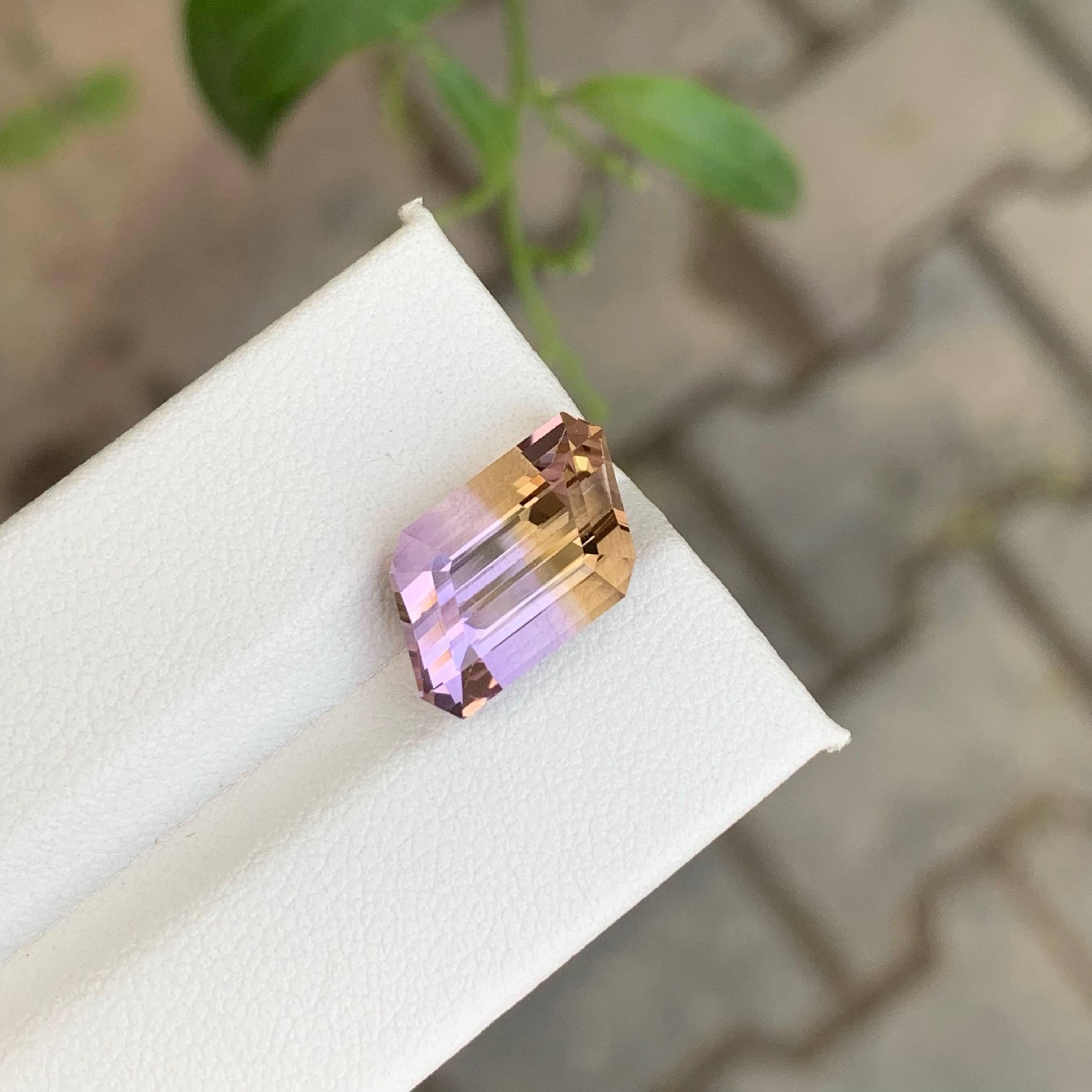 6,10 Karat Natürliche Lose Bi Color Exquisite Fancy Cut Ametrine Bolivianischer Edelstein im Angebot 3