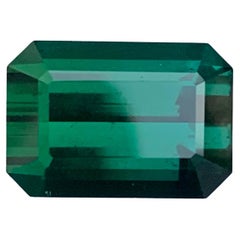 6.10 Carat Natural Loose Blue Green Tourmaline Emerald Shape Gemstone