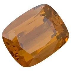6.10 Carat Natural Loose Brown Citrine Cushion Shape Gem For Jewellery Making 