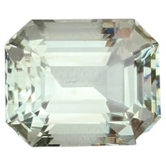 6.10 Carat Natural Loose Green Amethyst Stone Emerald Cut Brazilian Gemstone