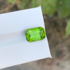 6.10 Carat Natural Loose Peridot Cushion Cut Gemstone