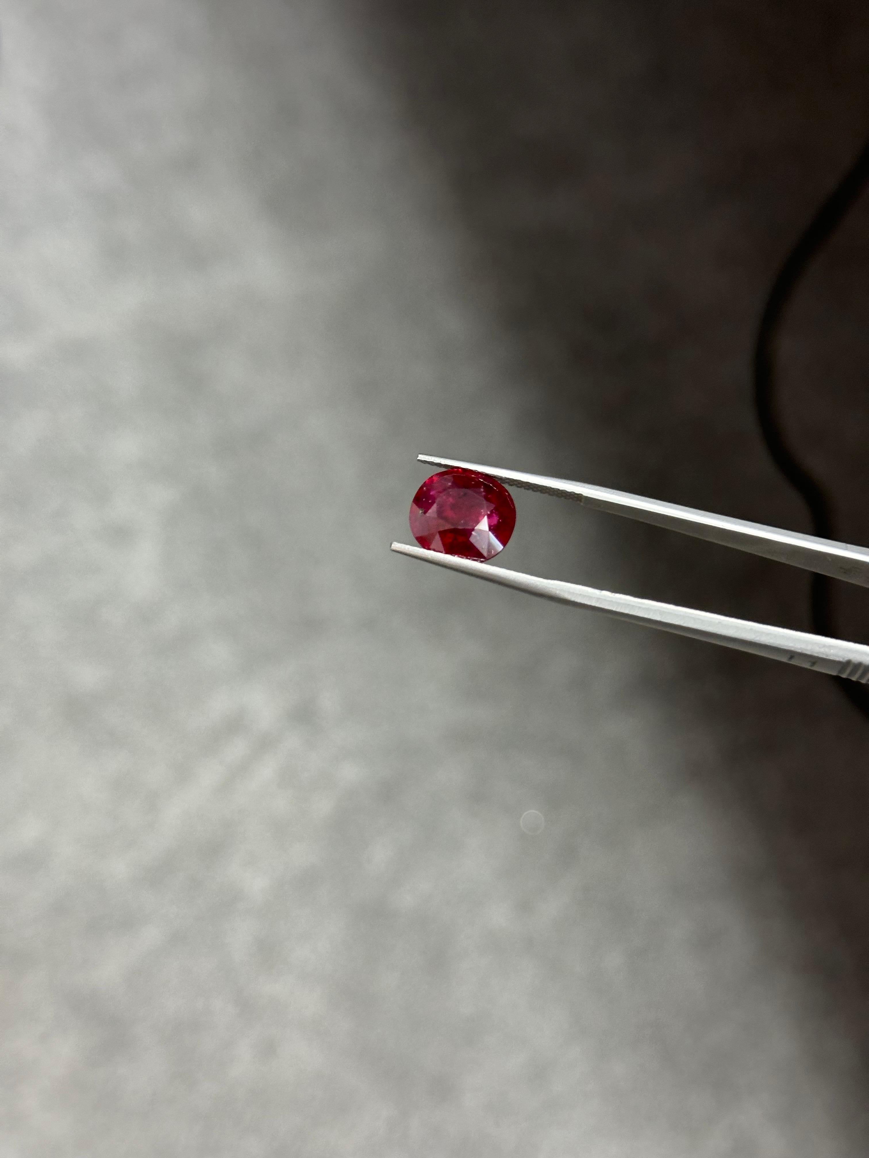 6.10 Carat oval shape Ruby 1