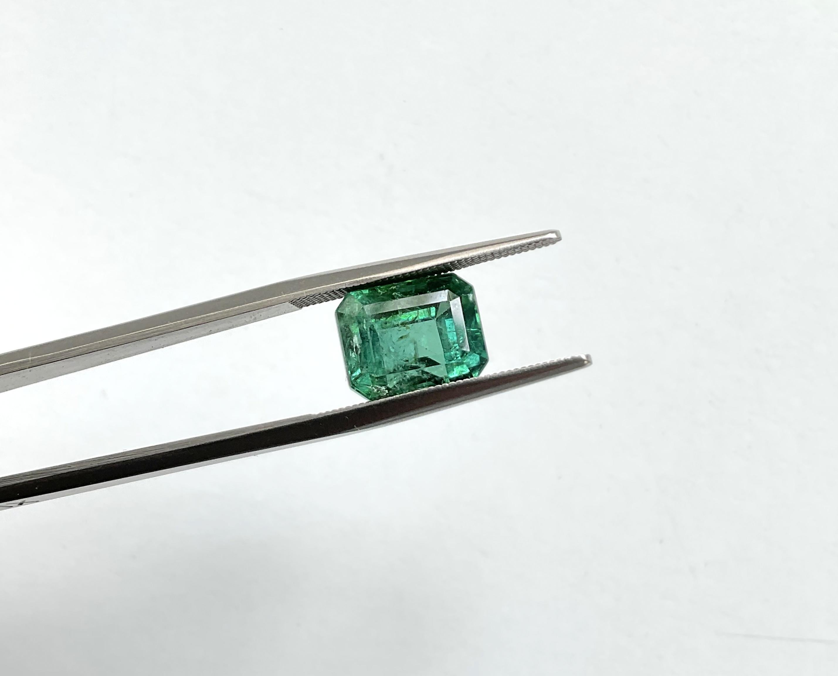 6.10 Karat grüner Turmalin achteckig facettiert geschliffener Stein Top Qualität Natürlicher Edelstein im Zustand „Neu“ im Angebot in Jaipur, RJ