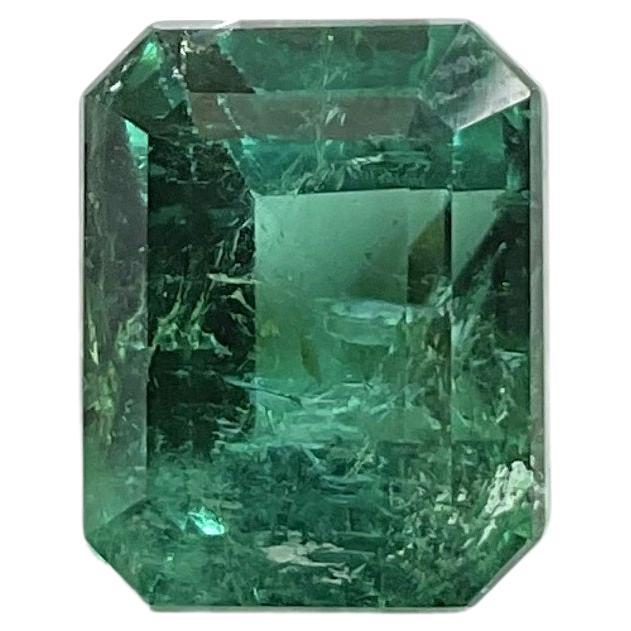 6.10 carats green Tourmaline octagon Faceted cut stone Top Quality Natural gem