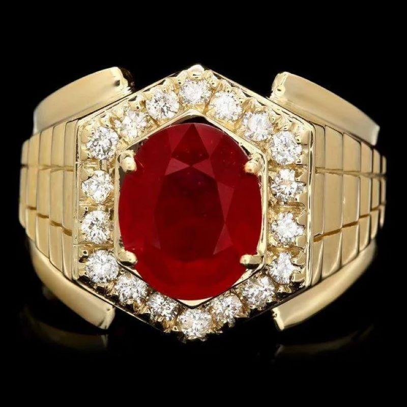 red diamond ring for men