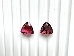 6.10 Carats Tourmaline Trillion 2 Pcs Faceted Cut stone Top Quality Natural Gems