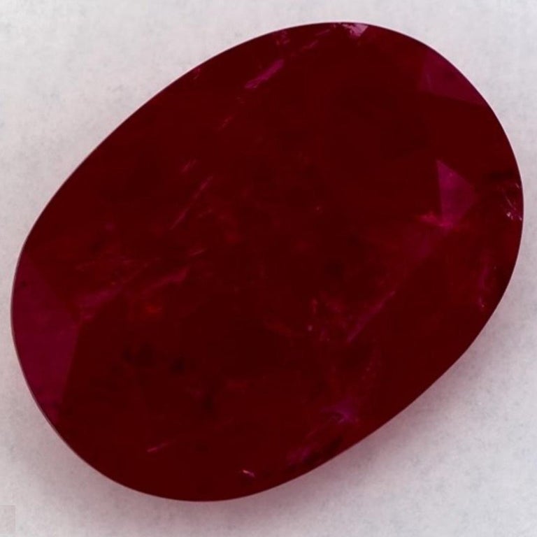 6.10 Cts Ruby Oval Cut Loose Gemstone For Sale at 1stDibs