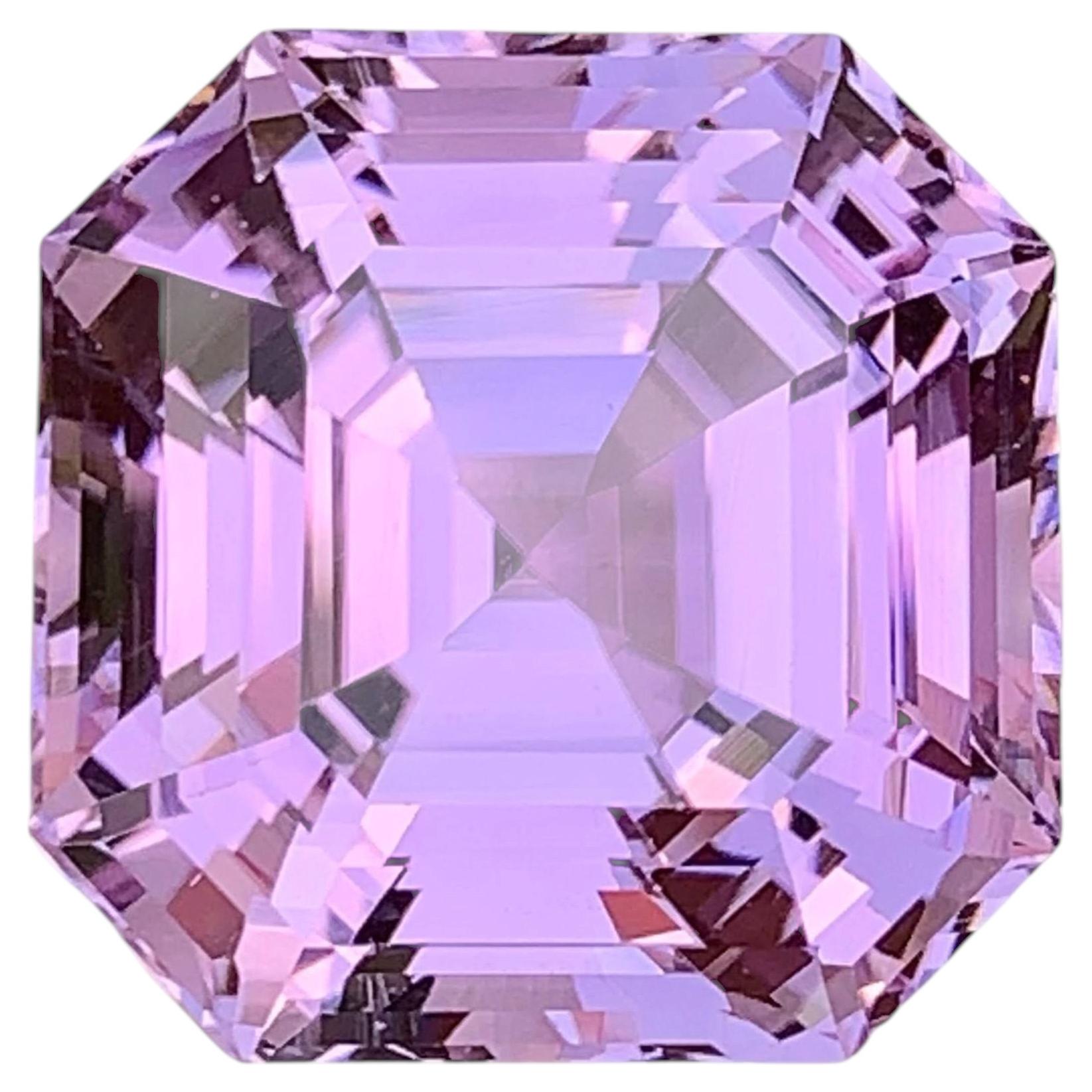 61.05 Carat Natural Loose Hot Pink Kunzite Stone Asscher Cut Afghan Gemstone