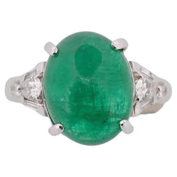 6,11 Karat Smaragd-Cocktailring in PT900