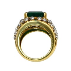 6.11 Carat Emerald-cut Statement 14K White Gold Refined Grandeur Signature