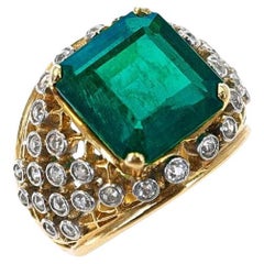 6.11 Carat Emerald-cut Statement 14K White Gold Refined Grandeur Signature