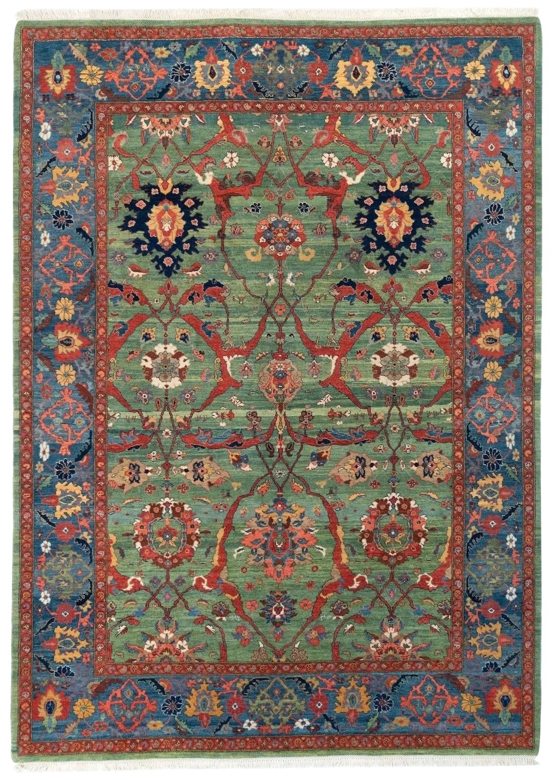 6'11" x 9'8" Classic Bijar Garous Hand-Knotted Wool Rug