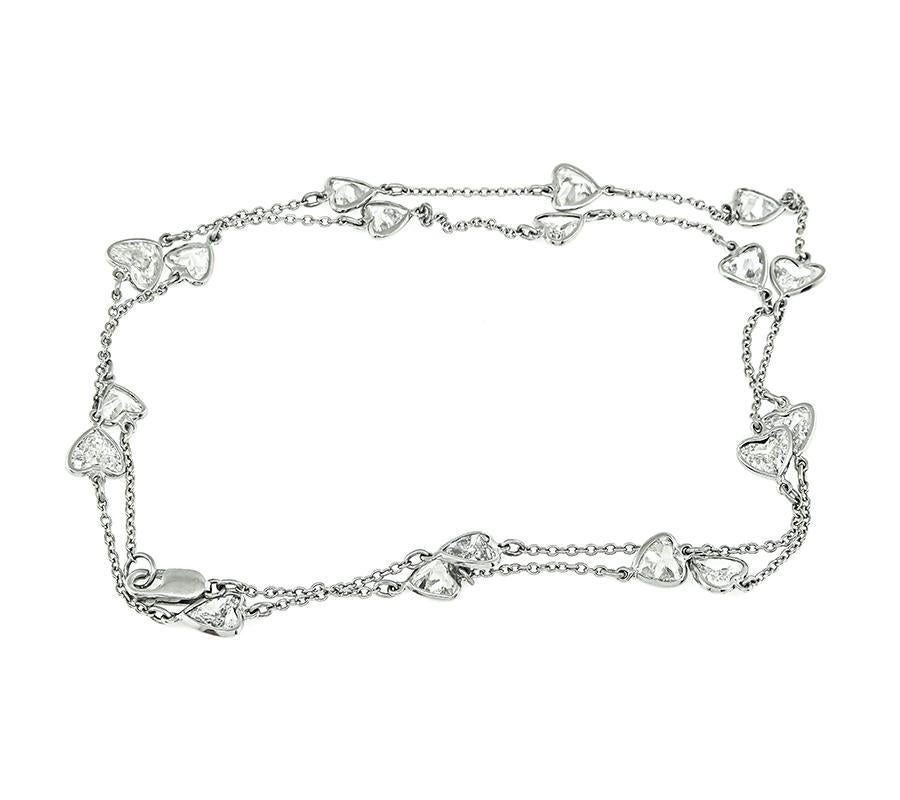 Collana con diamanti da 6,11 ct. In condizioni buone in vendita a New York, NY
