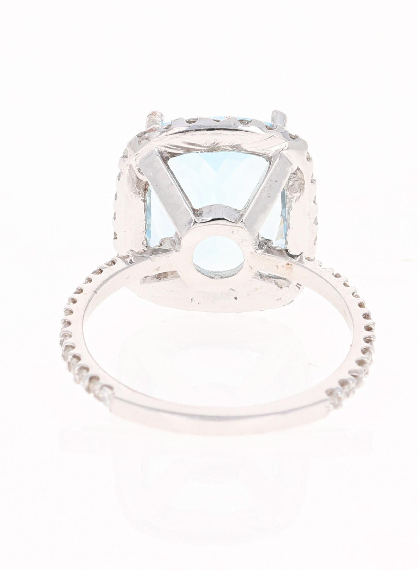 aquamarine diamond engagement rings