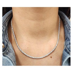 Collier de tennis en diamants de 6,12 ct à 4 branches