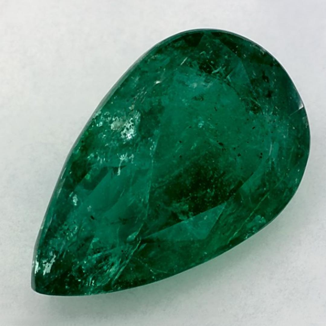 Gema suelta de pera esmeralda de 6.12 qt en Nuevo estado para la venta en Fort Lee, NJ