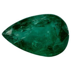 Gema suelta de pera esmeralda de 6.12 qt