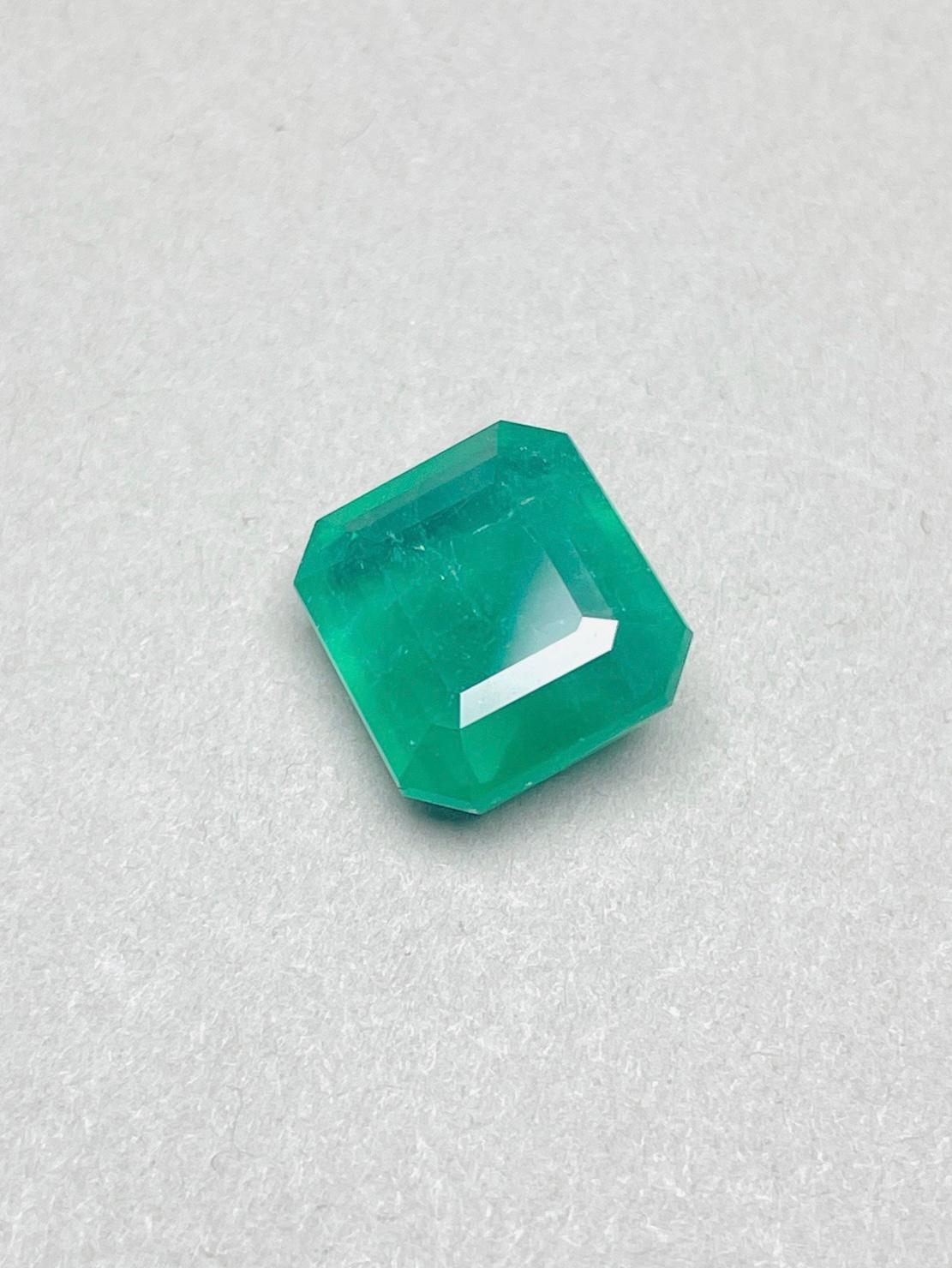6,12 Ct GIA Certified No Oil Emerald Zambia ad alta purezza in vendita 5