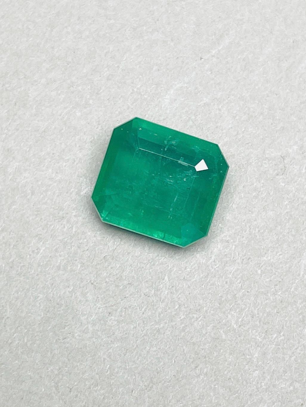 6,12 Ct GIA Certified No Oil Emerald Zambia ad alta purezza in vendita 6