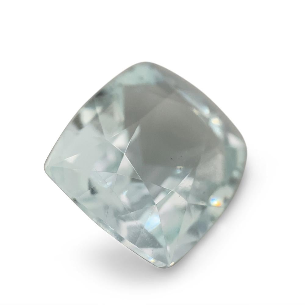 6.12ct Cushion Aquamarine In New Condition For Sale In Toronto, Ontario