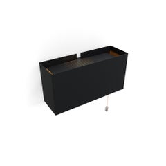 6135PM Black With Mini Pull Switch Wall Lamp by Disderot
