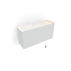 6135PM White With Mini Pull Switch Wall Lamp by Disderot