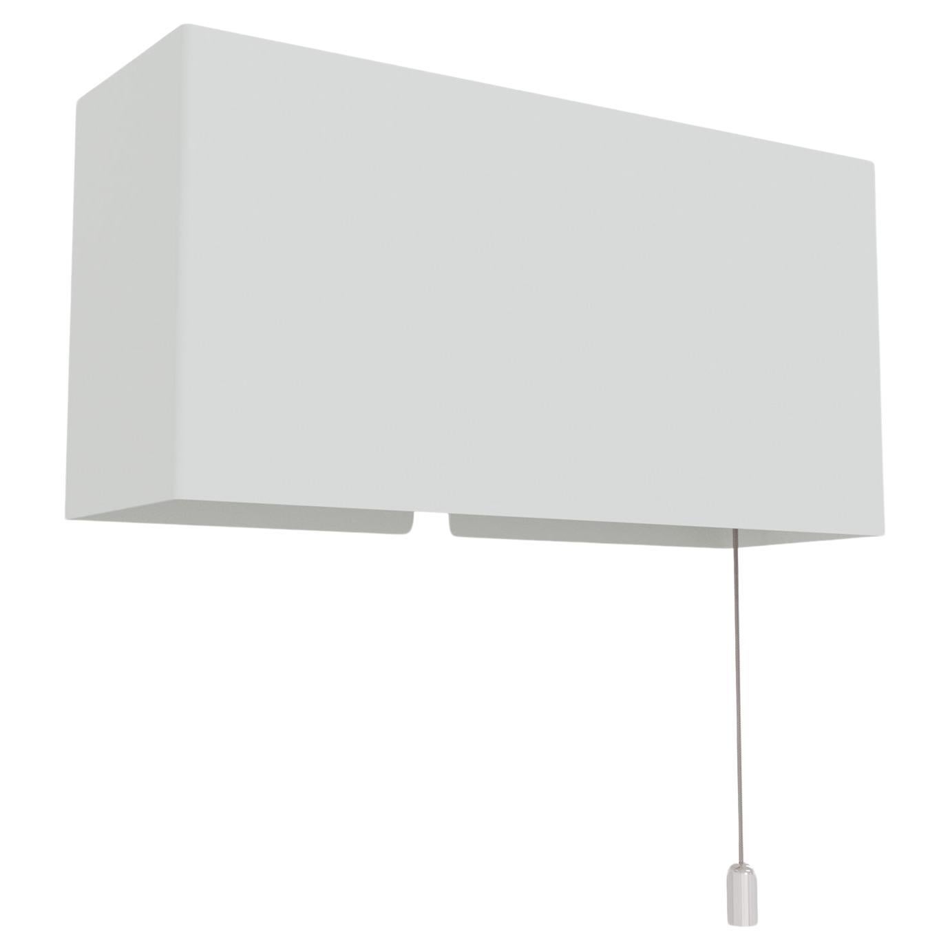 6135PM White With Mini Pull Switch Wall Lamp by Disderot For Sale