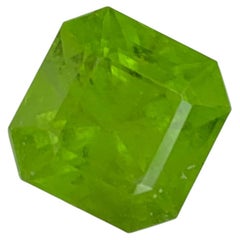 6.15 Carat Natural Loose Peridot Octagon Cut Gemstone