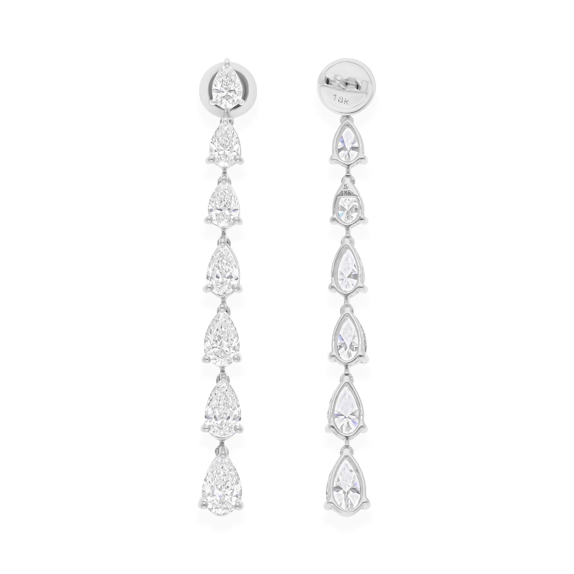 Cast from 18-karat gold, these exquisite earrings are handset with 6.15 carats of sparkling diamonds.

FOLLOW SPECTRUM JEWELS storefront to view the latest collection & exclusive pieces. Spectrum Jewels is proudly rated as a Top Seller on 1stdibs