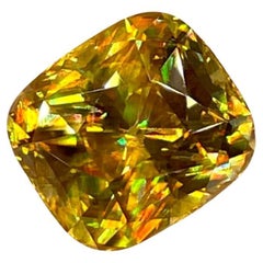 6.15 Carats Fine Quality Sphene Stone Fancy Cushion Cut Madagascar's Gemstone