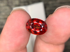 6.15 Carats Natural Loose Almandine Garnet Gemstone Oval Cut