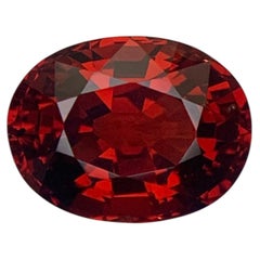 6.15 Carats Natural Loose Almandine Garnet Gemstone Oval Cut