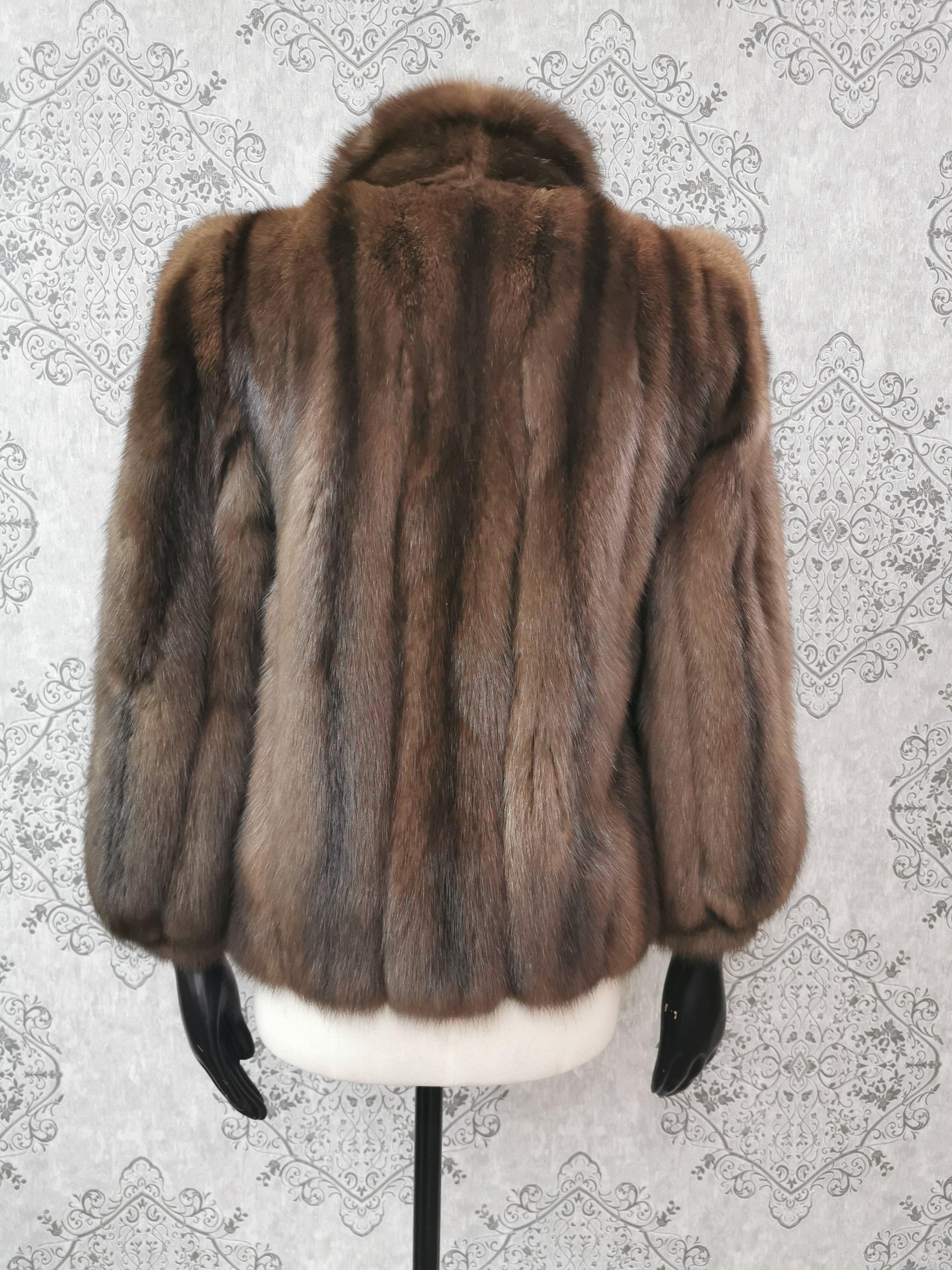 Russian sable Fur Jacket (Size 6 - Small) In New Condition For Sale In Montreal, Quebec