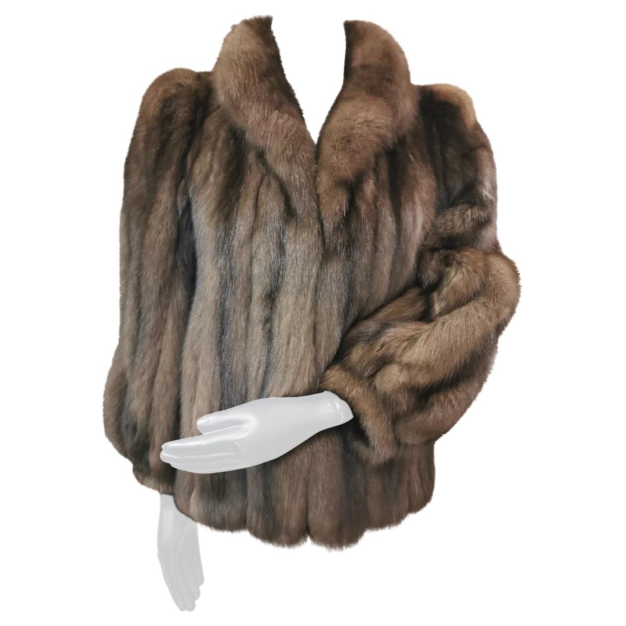 Vintage "Roberts of San Francisco" Russian sable Fur Jacket (Size 6 - Small)