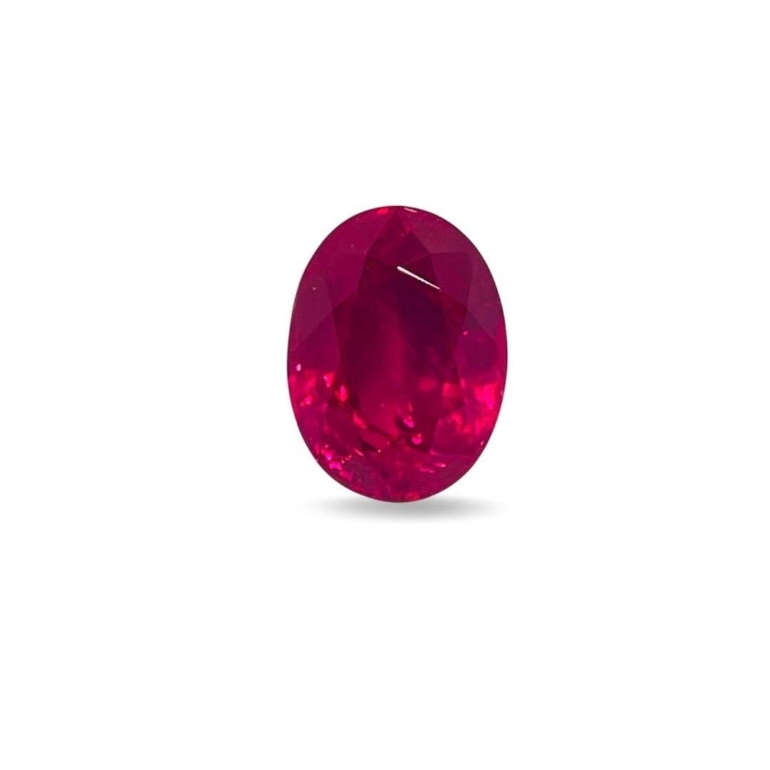 6.16 Ct Natural GRS Burma ruby unheated Collection Quality Gemstone en vente 4