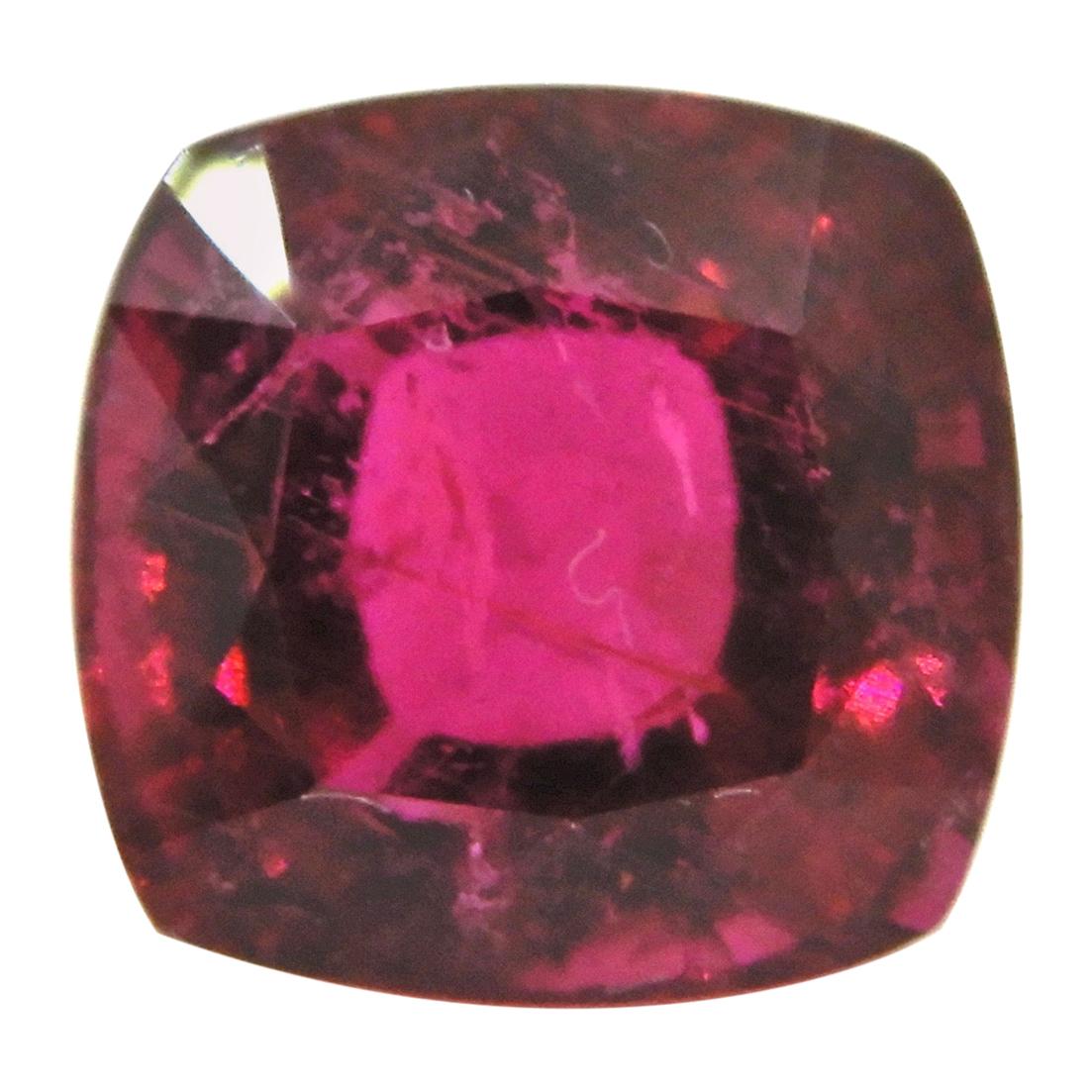 Create the ring of your dreams with this luscious 6.18 Carat Cushion Cut Rubellite Loose Gemstone. The options are only limited by our collective imaginations! I can create the piece you've always wanted. 

Or we are happy for you to purchase the