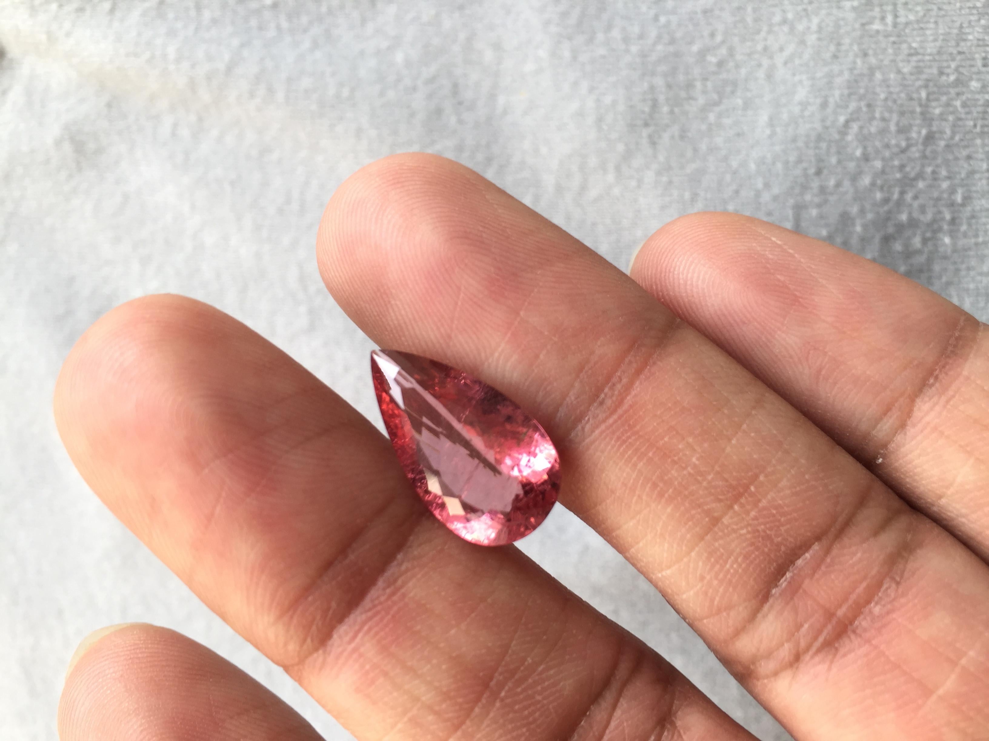 Turmalina rosa de 6.18 quilates talla pera para alta joyería en Nuevo estado para la venta en Jaipur, RJ